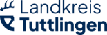 Logo Landkreis Tuttlingen in dunkelblau geschrieben