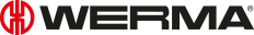 Logo Werma in rot und Schriftzug in schwarz WERMA