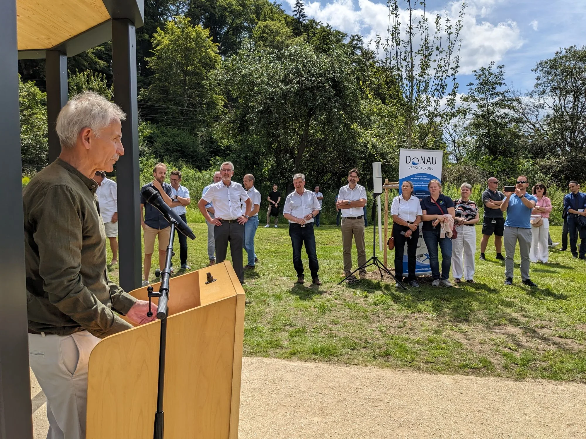 Eröffnung der Info-Points zur Donauversickerung in Immendingen im Donaubergland